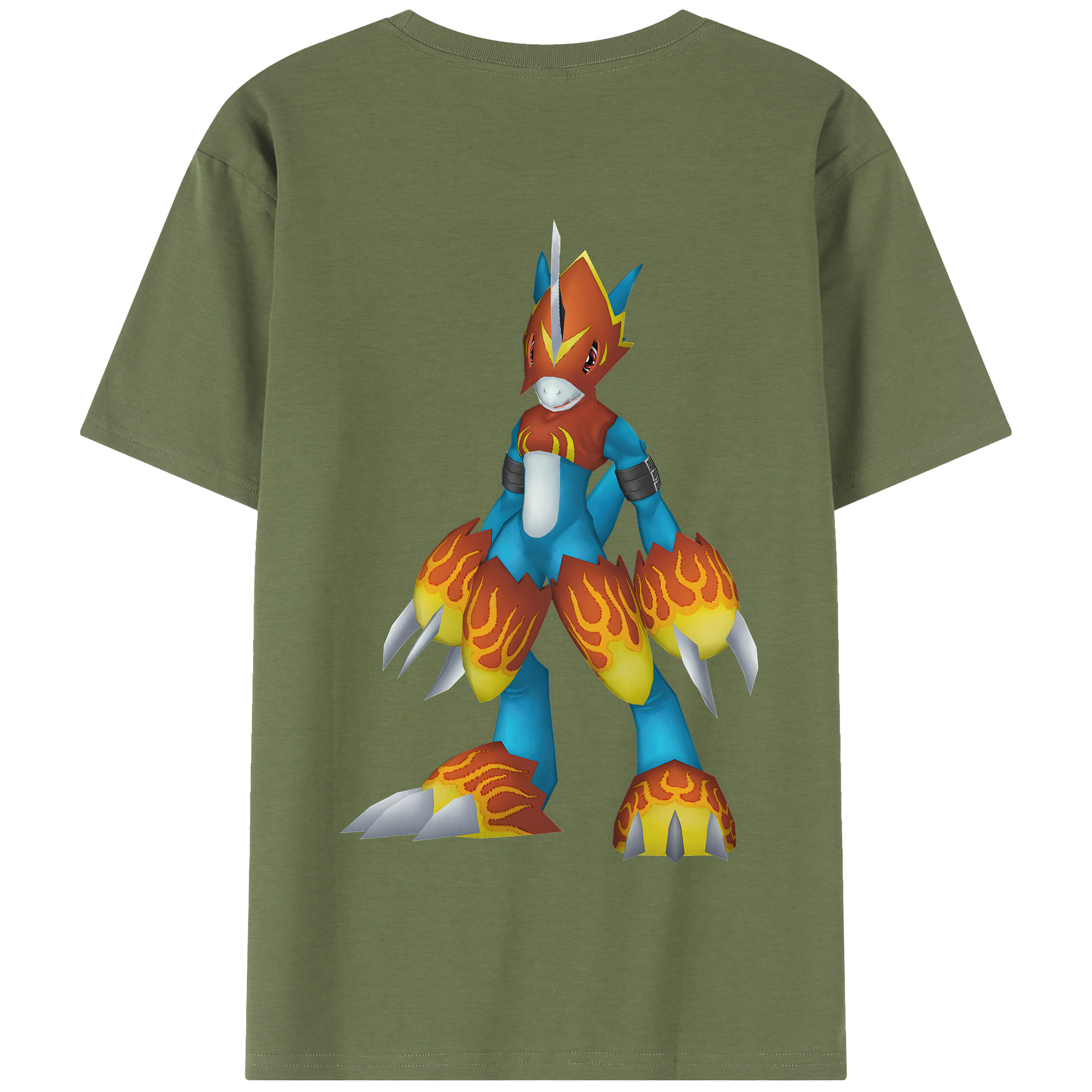 （画像用） Digimon デジタルモンスター/デジモン 綿100％半袖Tシャツ（背面プリント）